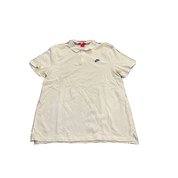 Nike GS Slim Fit Polo Mens White Athletic Short Sleeve Shirt Size 2XL 727330-100 - Picture 1 of 9